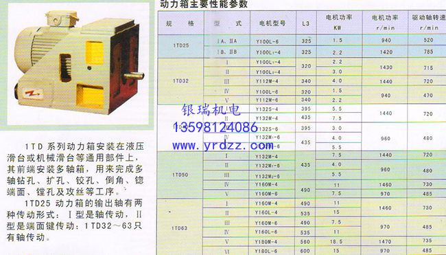 1TD系列动力箱